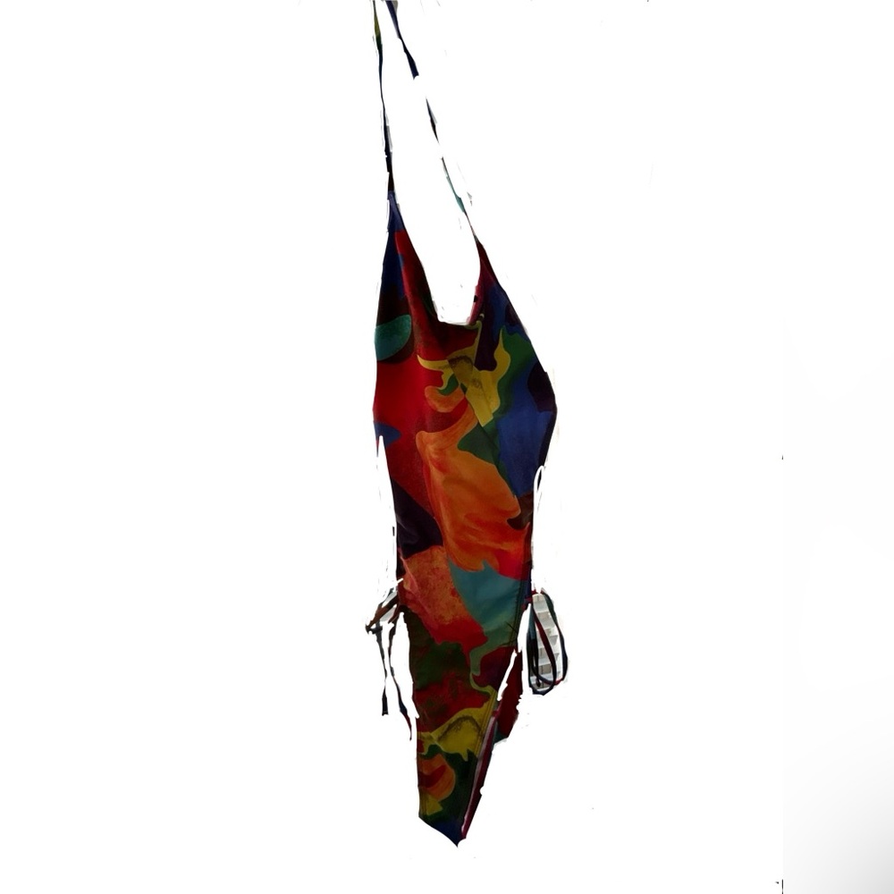 Cute woman’s swimsui,New 
,rainbow splotches